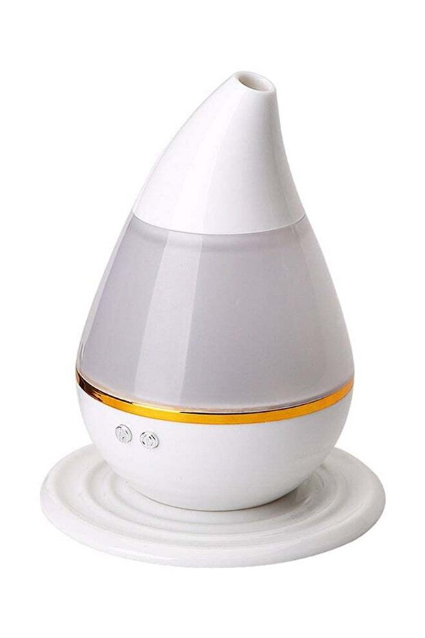 Ultra-Quiet Ultrasonic Air Humidifier 3D Effect Aromatherapy Diffuser White
