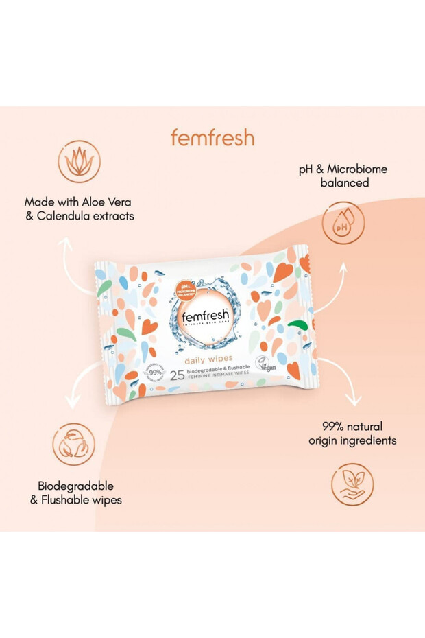 Femfresh Intimate Refreshing Wipes - 2