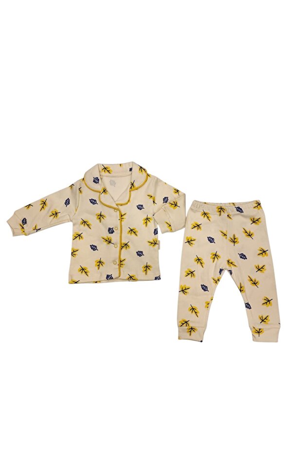 Baby Girl Buttoned Pajama Set