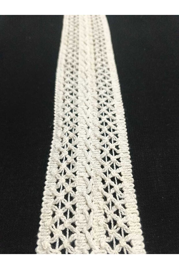 Krem Renk Örme Şerit - 4