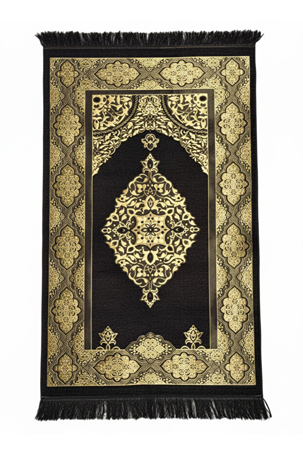 Ottoman Pattern Taffeta Prayer Rug – Luxurious Texture, Stylish and Elegant Design, Gift & Dowry Item