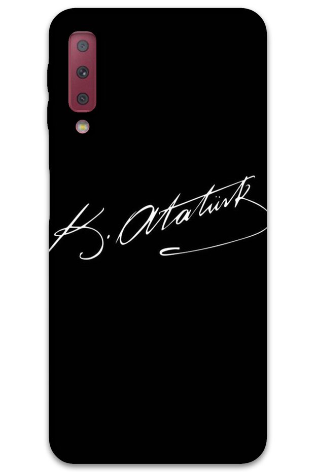 Samsung Galaxy A7 2018 Case Hd Pattern Printed Back Cover - Ataturk Signature