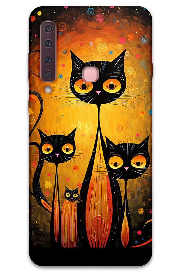 Samsung Galaxy A9 2018 Case Hd Pattern Printed Back Cover - Cats