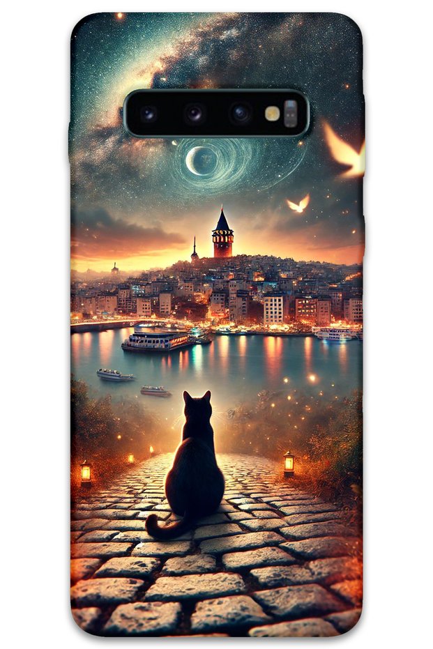 Samsung Galaxy S10 Plus Case Hd Pattern Printed Back Cover - Cat Galata