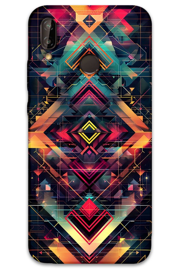 Huawei P20 Lite Case Hd Pattern Printed Back Cover - Motif 2