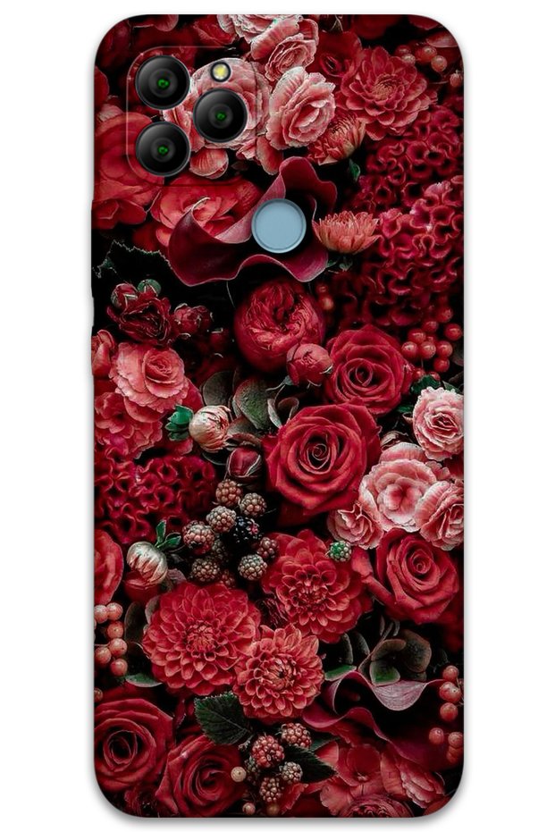 General Mobile Gm 22 Case Hd Pattern Printed Back Cover - Roses