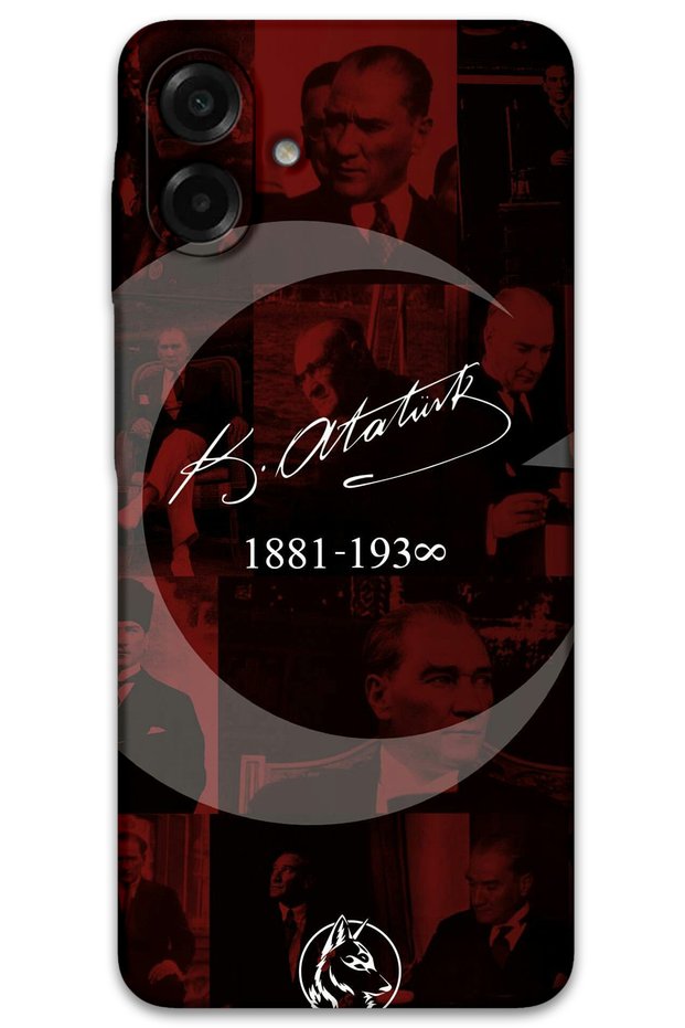 Samsung Galaxy A07 Case Hd Pattern Printed Back Cover - Ataturk Crescent and Star