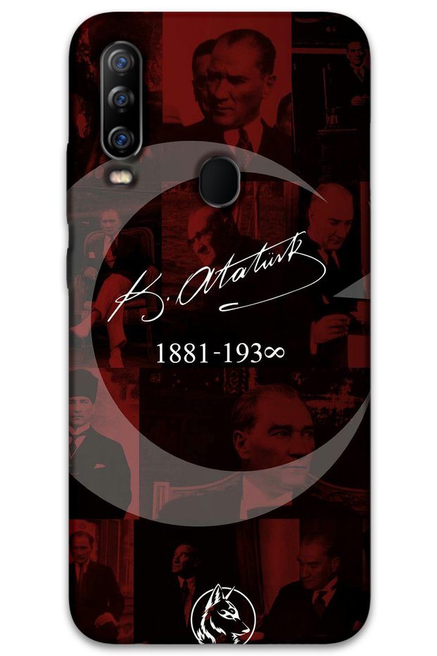 General Mobile Gm 20 Pro Case Hd Pattern Printed Back Cover - Ataturk Crescent and Star