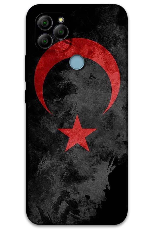 General Mobile Gm 22 Case Hd Pattern Printed Back Cover - Black Flag