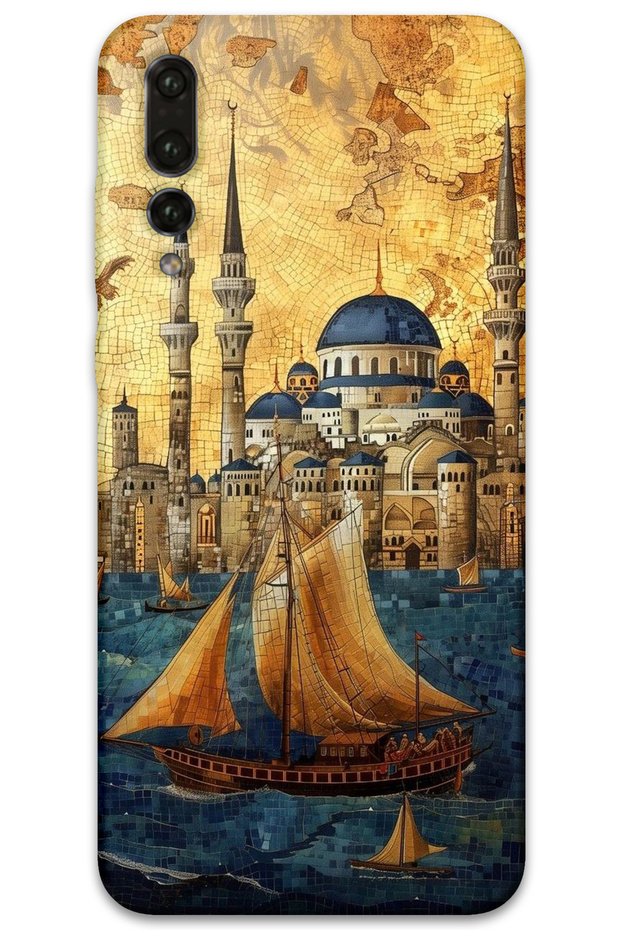 Huawei P20 Pro Case Hd Pattern Printed Back Cover - Sailboat Suleimaniiye