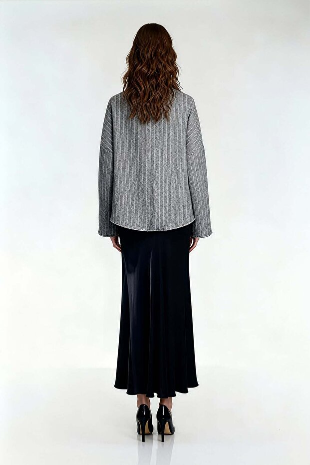 Çift Taraflı Oversize Ceket - 2