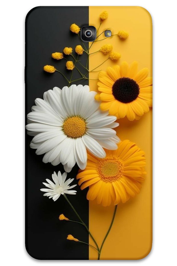 Samsung Galaxy J7 Prime Case Hd Pattern Printed Back Cover - Daisy