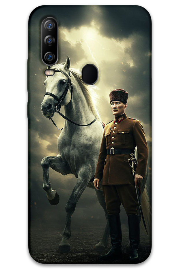 General Mobile Gm 20 Pro Case Hd Pattern Printed Back Cover - Ataturk Lightning