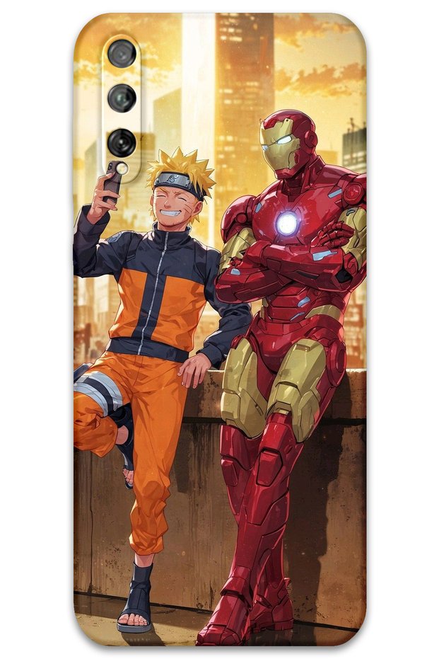 Huawei P Smart S / Y8P Case Hd Pattern Printed Back Cover - Iron Man