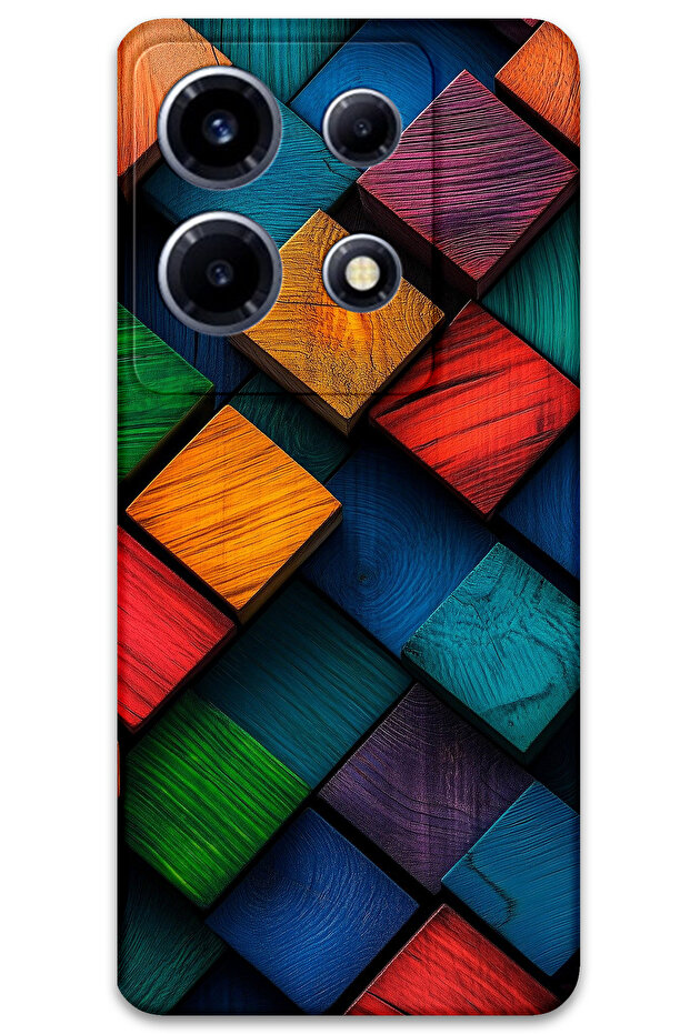 غطاء خلفي لهاتف انفينيكس نوت 30 VIP بنمط HD B مطبوع - نمط مربع - 1