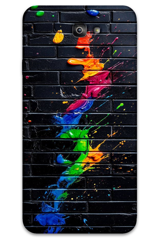 Samsung Galaxy J7 Prime Case Hd Pattern Printed Back Cover - Brush Stroke