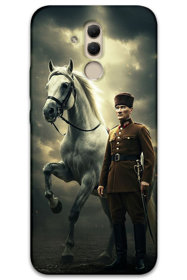 Huawei Mate 20 Lite Case Hd Pattern Printed Back Cover - Ataturk Lightning
