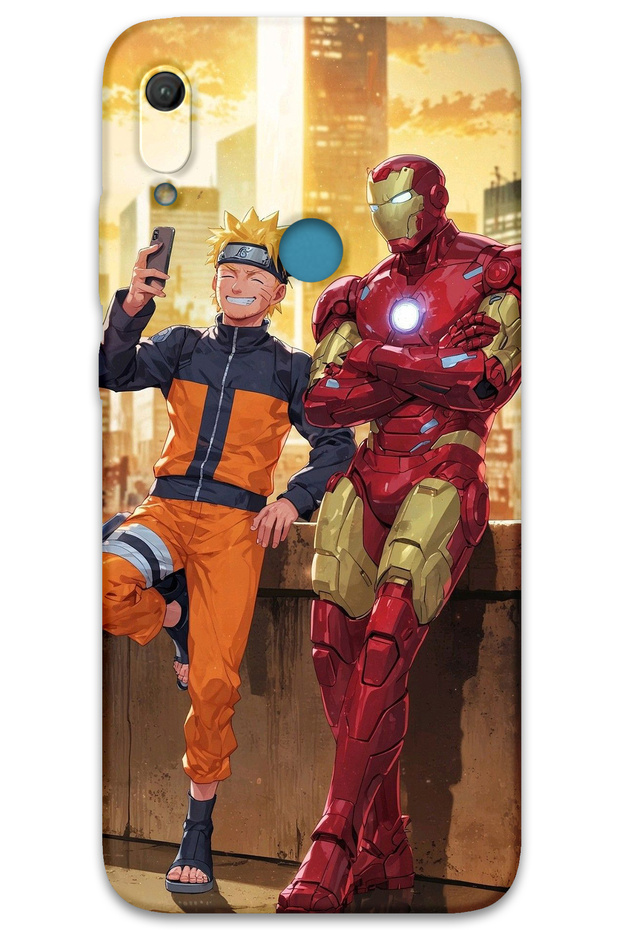 Huawei Y6S Case Hd Pattern Printed Back Cover - Iron Man