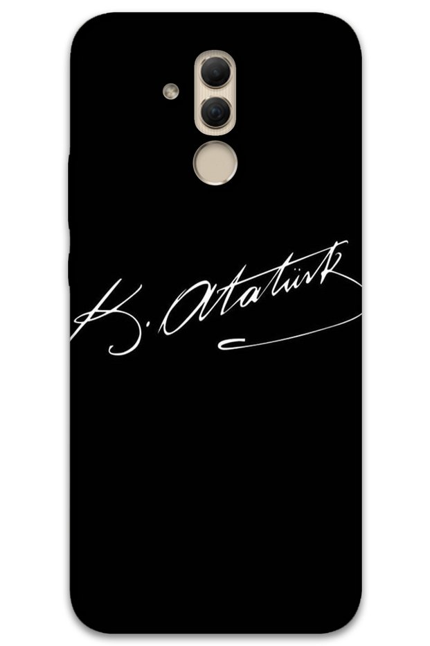Huawei Mate 20 Lite Case Hd Pattern Printed Back Cover - Ataturk Signature