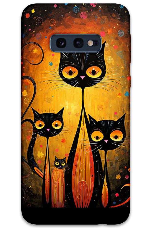 Samsung Galaxy S10E Case Hd Pattern Printed Back Cover - Cats
