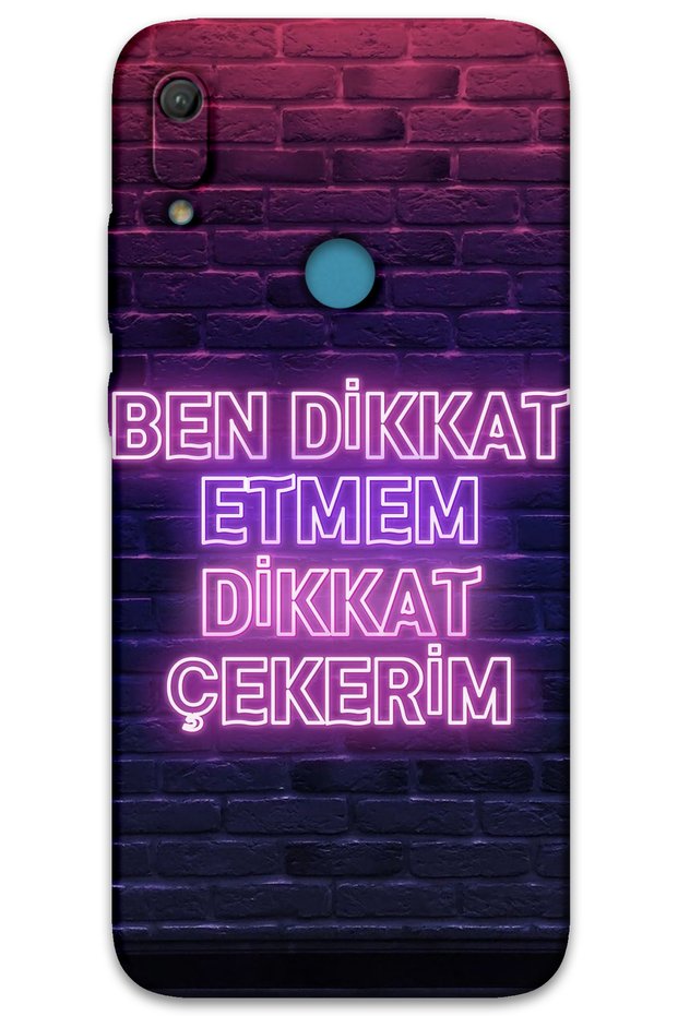 Huawei Y6S Case Hd Pattern Printed Back Cover - Attention I'M Watching