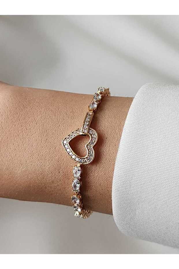 Zircon Stone Heart Rose Bracelet Original Xuping