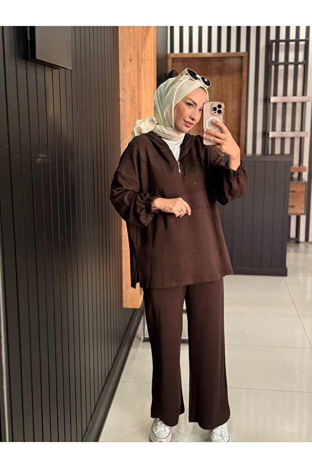 kapüşonlu ikili takım - 1