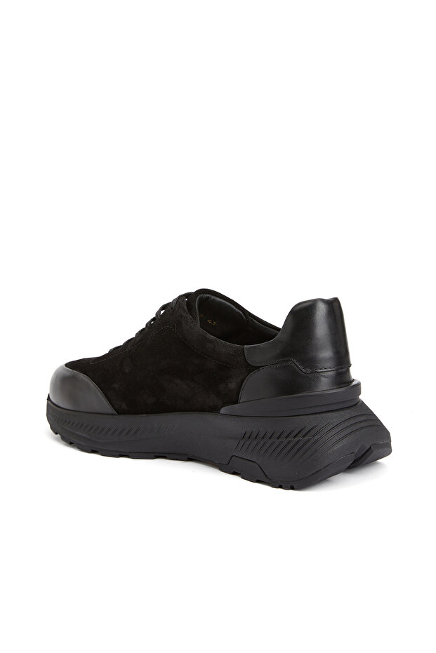 Siyah Erkek Deri Sneaker - 3