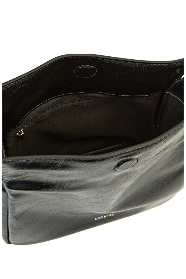 Siyah Kadın Postacı Çanta - 5