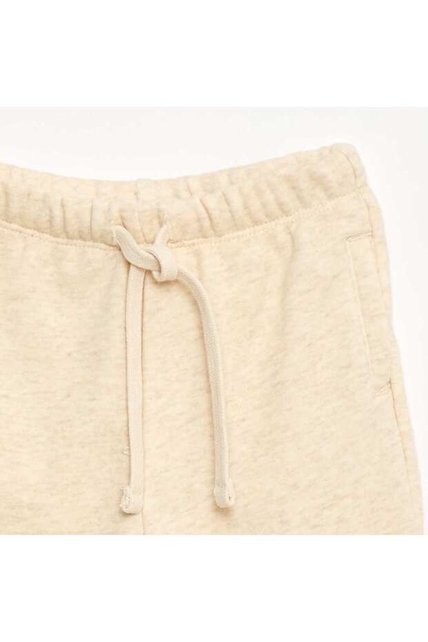 بنطال رياضي من الصوف باللون البيج - 2