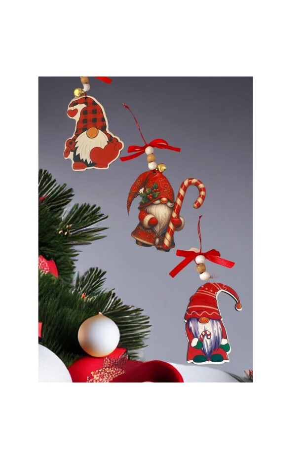 Beaded 3-Piece Christmas Ornament Cuceler-