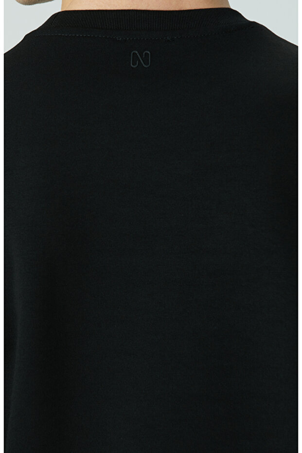 Siyah Fermuar Detaylı Sweatshirt - 7