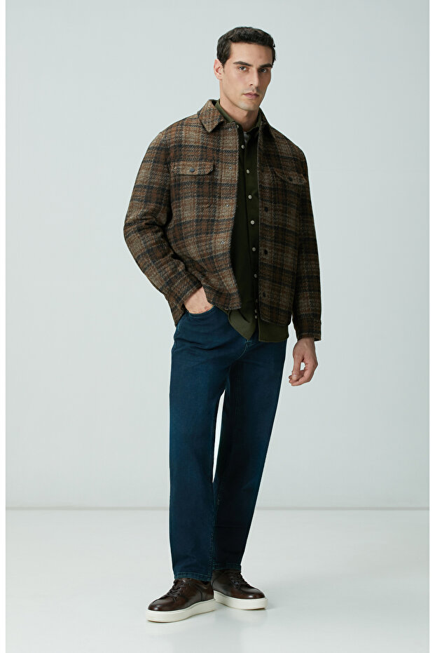 Haki Flanel Cotton Gömlek - 3