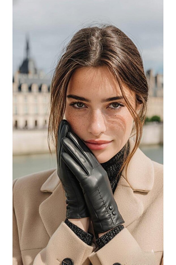 Soho Touch Kadın Hakiki Deri Eldiven - 1