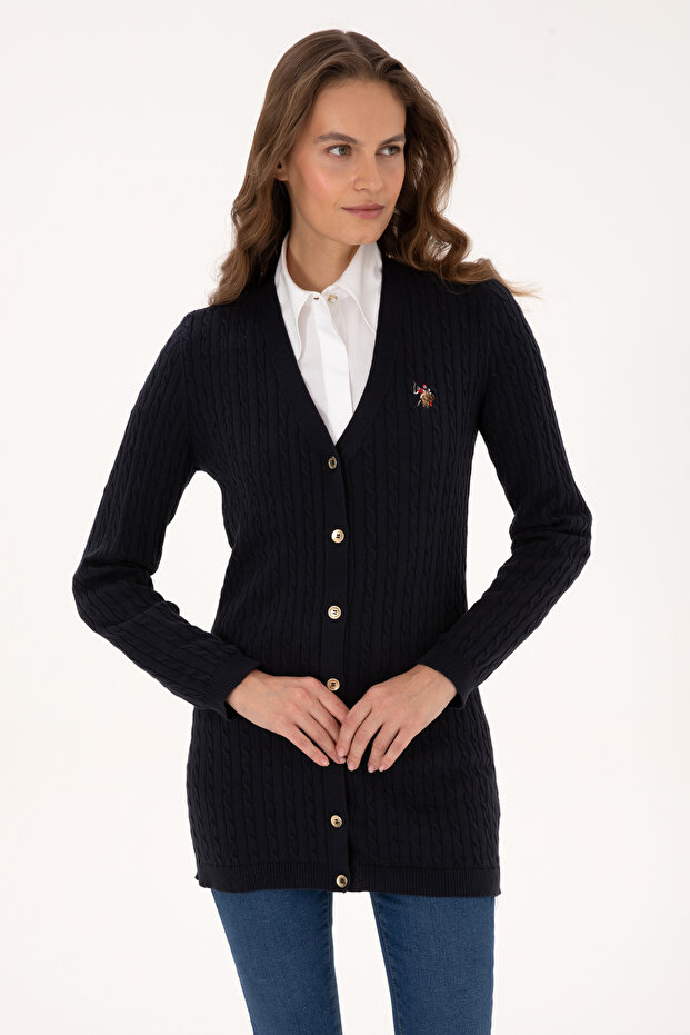 Kadın Lacivert Basic Triko Hırka 50317841-VR033 - 1