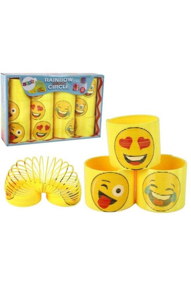Iconic Yellow Emoji Spring Toy – Stress Relief and Relaxation Desk Toy for Kids & Adult