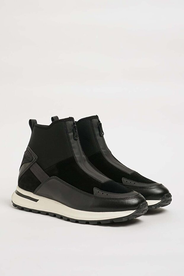 Groove Model Combination Leather EVA Sole Boot