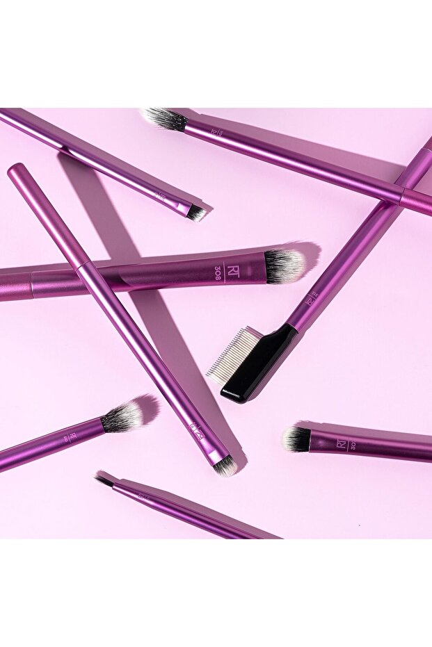 مجموعة فرش مكياج العيون اليومية من ريال تك، 8 قطع - 7