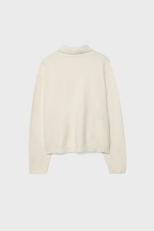 Basic balıkçı yaka Kazak - 6