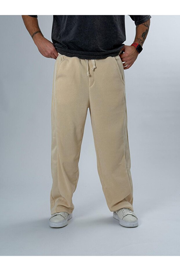 Oversized Beige Men's Baggy Pants Coc2546