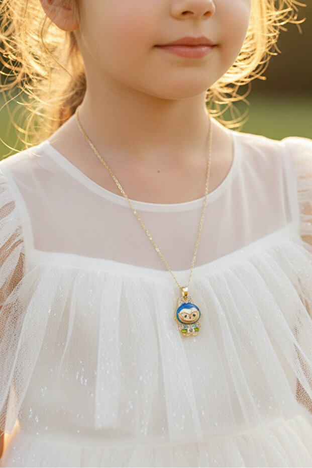 Labubu Elf Taşlı Kolye - 1