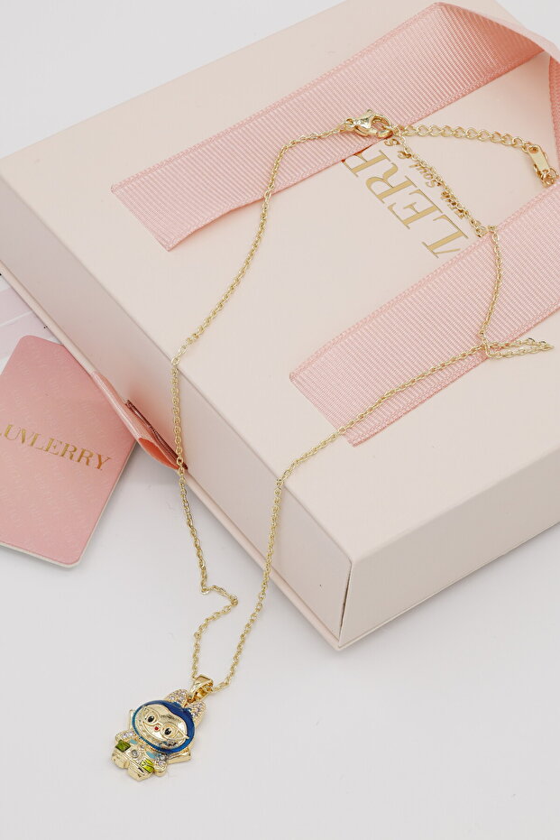 Labubu Elf Taşlı Kolye - 2