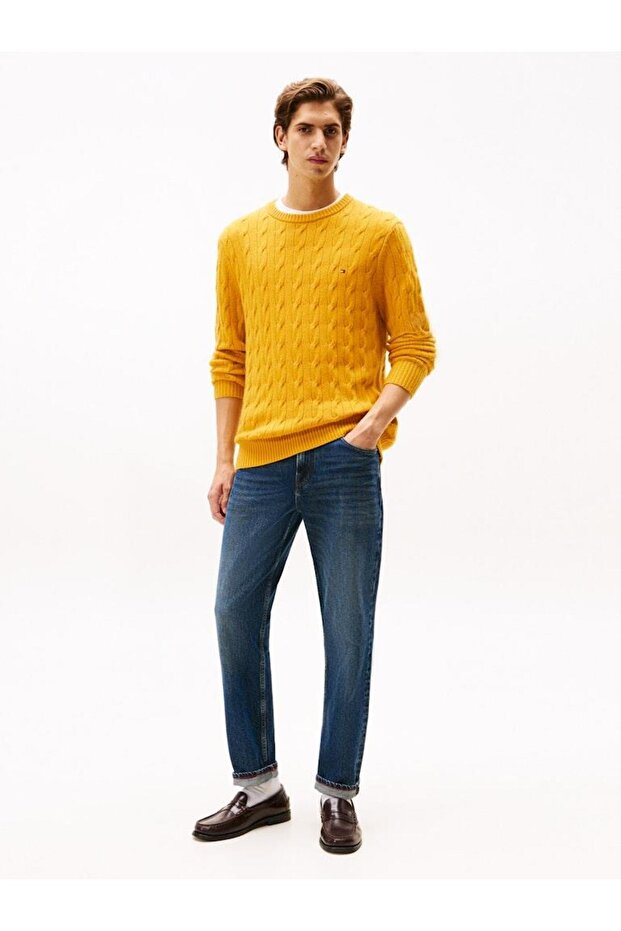 LAMBSWOOL BLEND CABLE CREW - 3