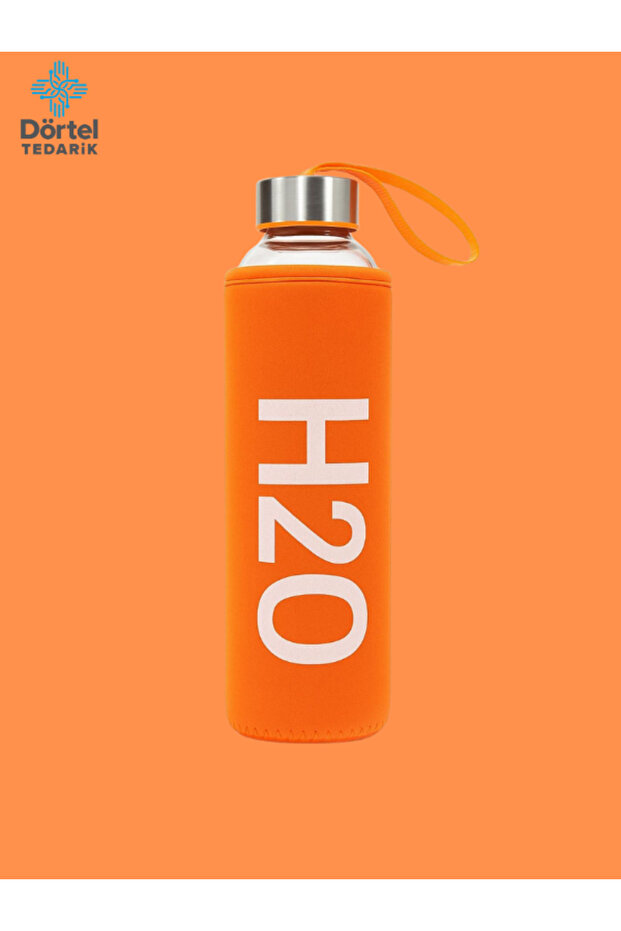 قارورة زجاجية H2O مع علبة 600 مل