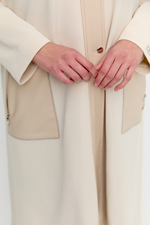 Fermuarlı Taş İşlemeli Kap - 6