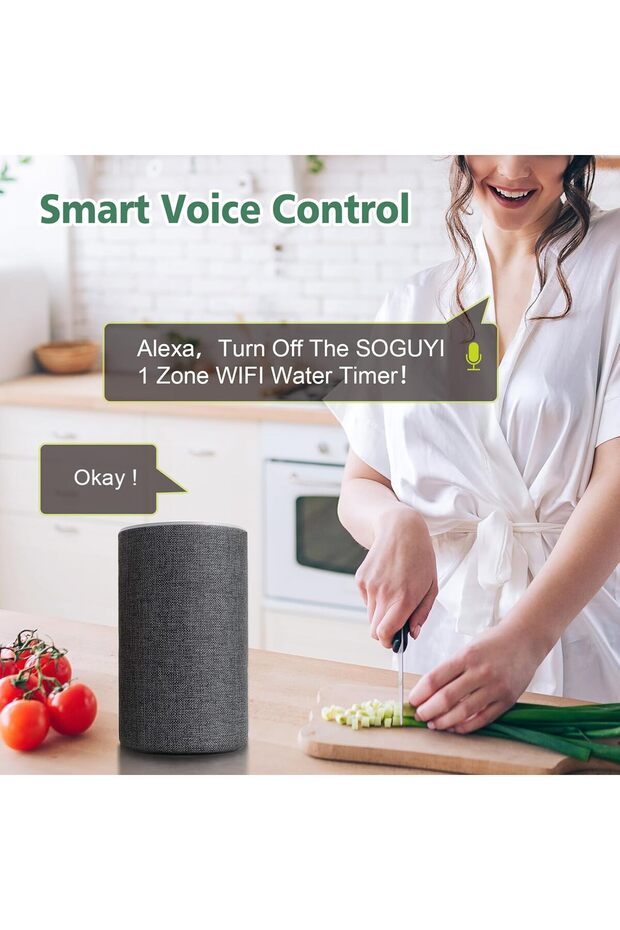 Smart Irrigation Controller WiFi/Bluetooth – 12 programs, app control, Android/iOS - 8