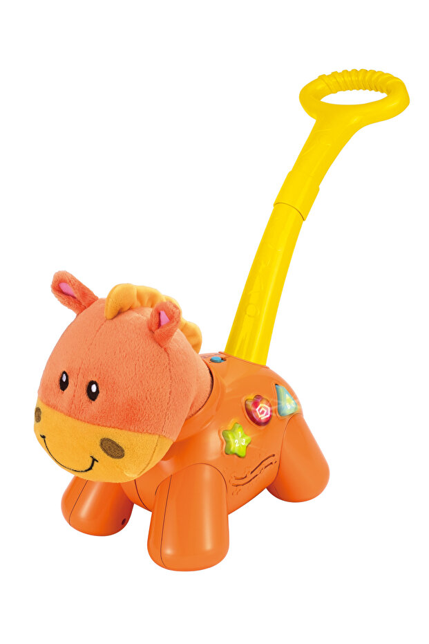 Push ’N Walk Pony – Interactive Ride-On Toy with Sounds, Light-Up Features & Walking Wheels