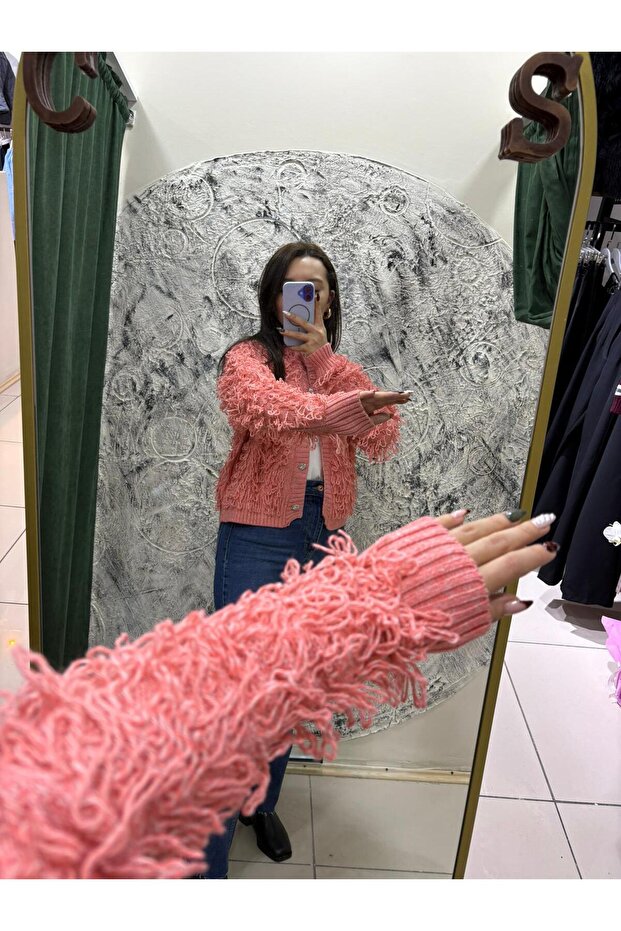 püsküllü hırka - 3