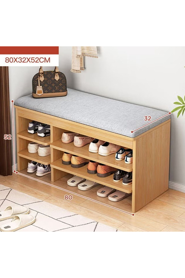 3 Tier Multifunctional Shoe Storage Rack With Seat