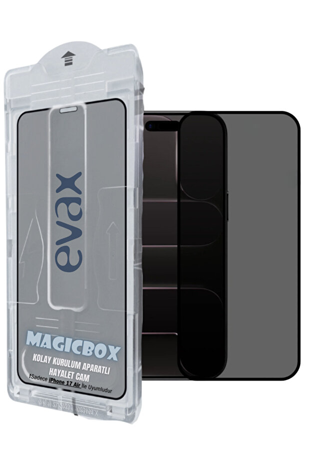 iPhone 17 Air Compatible Ghost Feature Magicbox Easy Installation Glass Screen Protector with Attachment Tool - 1